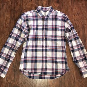 Summer plaid shirt tailored by J.Crew